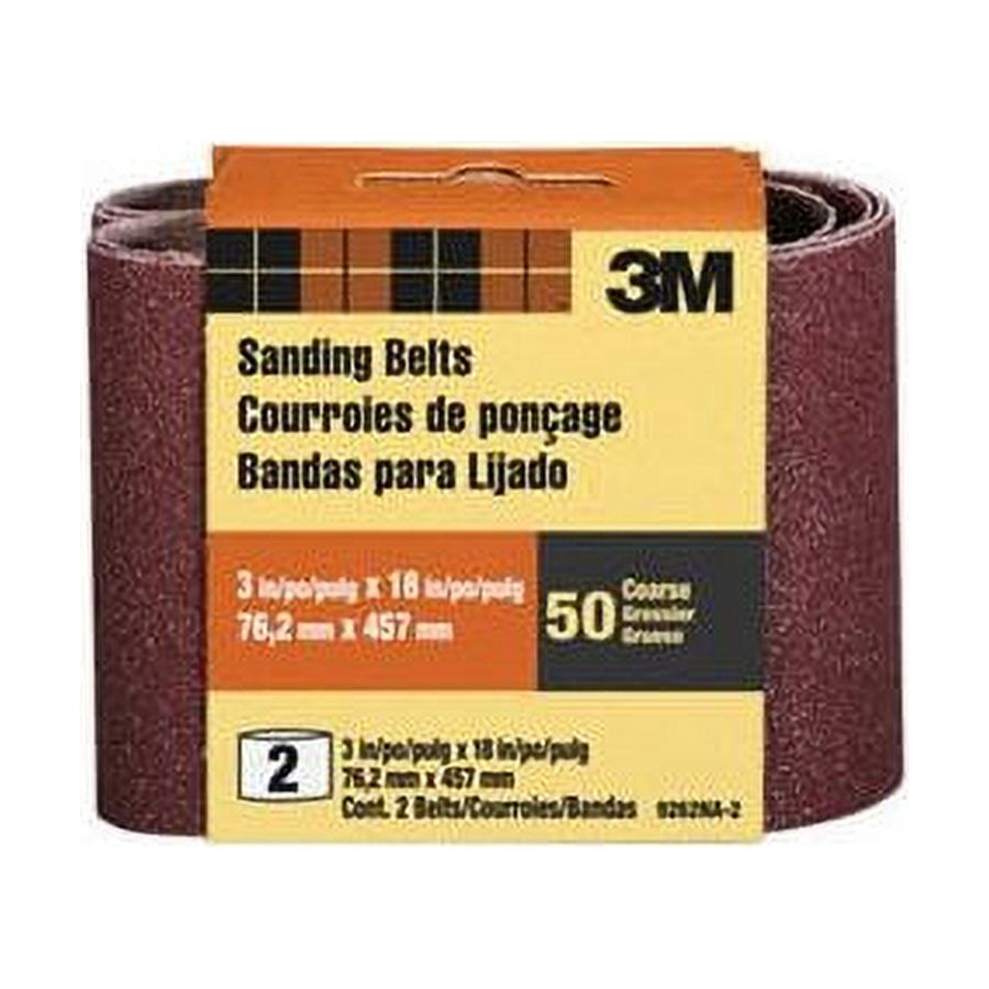 3 X 18 120 Grit Sanding Belts - image 1 of 2