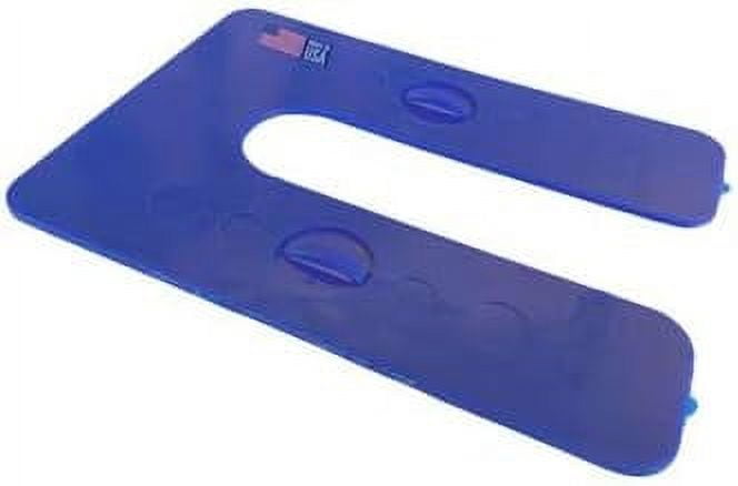 Cales Plastique En U (shims) - Lot De 200 Pièces, Bleues - Dimensions 3 X 4 X 1/16 Pouces - Pour Réglage Et Ajustement