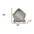 thumbnail image 1 of 3" X 46" X 48" Vintage Oak Wood Mirror, 1 of 2