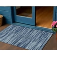 thumbnail image 1 of HomeRoots 613079 3 x 5 ft. Blue & Navy Blue Abstract Washable Indoor & Outdoor Rectangle Area Rug, 1 of 5
