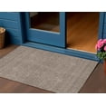 thumbnail image 1 of HomeRoots 595631 3 x 5 ft. Brown & Beige Geometric Washable Indoor & Outdoor Rectangle Area Rug, 1 of 5