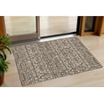 thumbnail image 1 of 3' X 5' Brown And Beige Southwestern Washable Indoor Outdoor Area Rug, 1 of 5