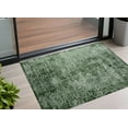 thumbnail image 1 of 3' X 5' Emerald Abstract Washable Non Skid Indoor Outdoor Area Rug, 1 of 3