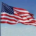 thumbnail image 1 of 3 X 5-Foot American Flag, 210d Polyester Fabric, Embroidered Stars and Stripes, With Brass Flagpole Buckle, 1 of 10