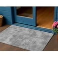 thumbnail image 1 of HomeRoots 598824 3 x 5 ft. Gray Washable Indoor & Outdoor Rectangle Area Rug, 1 of 5