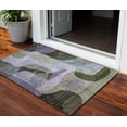 thumbnail image 1 of HomeRoots 604444 3 x 5 ft. Olive Green, Purple & Charcoal Abstract Washable Indoor & Outdoor Rectangle Area Rug, 1 of 5