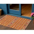thumbnail image 1 of HomeRoots 612208 3 x 5 ft. Orange, Blue & Purple Geometric Washable Indoor & Outdoor Rectangle Area Rug, 1 of 5