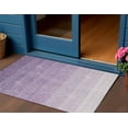 thumbnail image 1 of 3' X 5' Purple And Lavender Ombre Washable Indoor Outdoor Area Rug, 1 of 5