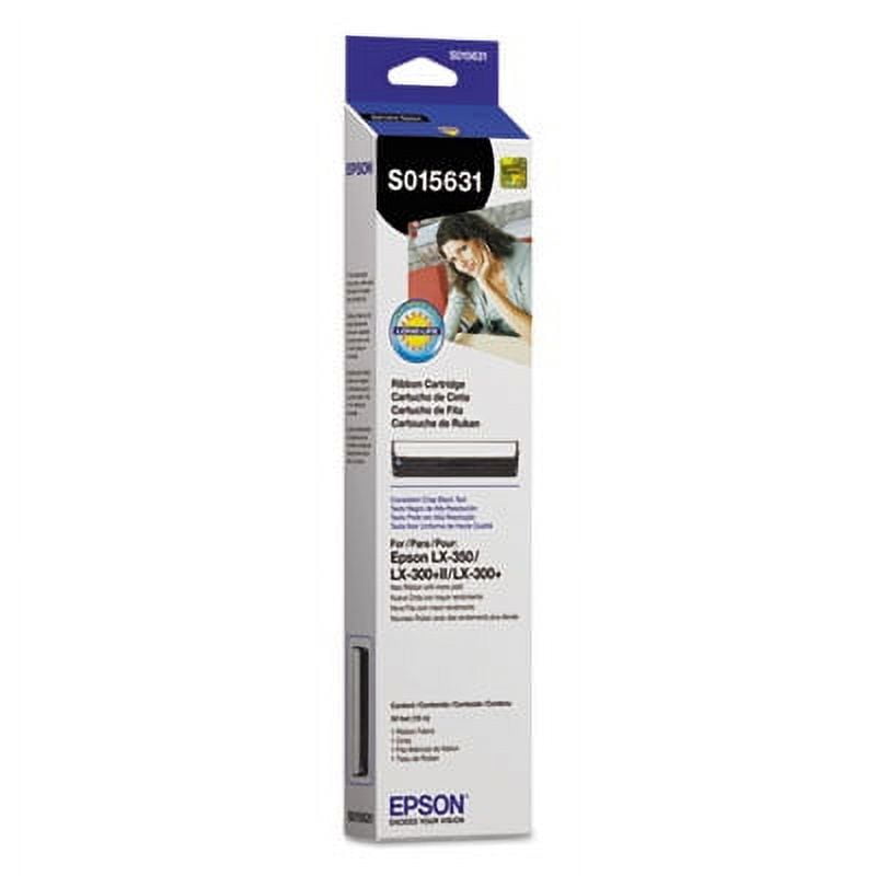 3 X Epson (S015631)Black Fabric Ribbon (4M Characters) - Walmart ...