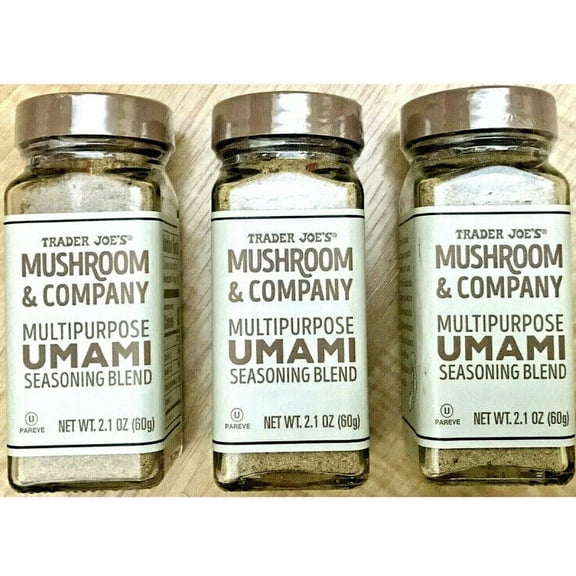 3 X Trader Joe's Mushroom&Company Multipurpose Umami Seasoning Blend 2.1 oz Each