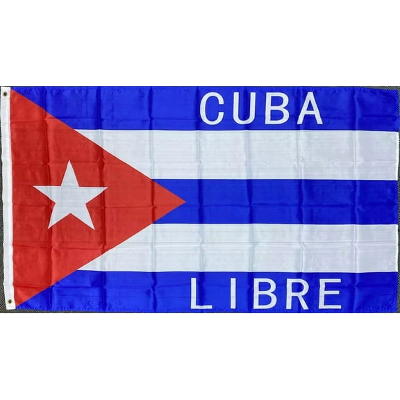 3'X5' Cuba Libre Flag Cuban Flag Banner Bandera Cubana Free Cuba Flag 100D
