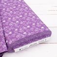 thumbnail image 1 of 3 Yard Cut Threadart Cotton Quilting Fabric Sold By The Yard - Vintage Threads Collection - 44" Width - 100% Cotton - Quilting, Sewing, Crafts - Purple Owls, 1 of 5