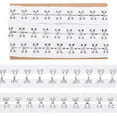 thumbnail image 1 of 3 Yards(2.74m) Hook and Eye Tape 1" Wide White Cotton Tape Ribbon Silver Metal Edging Tape for Corset Bra Sewing Quilting Bridal Costumes Home Décor, 1 of 9