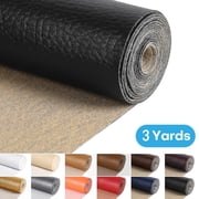 3 Yards 54" Wide Vinyl Faux Leather Fabric Cotton Back Home Decor Fabric for Hand Crafts DIY Craft Upholstery