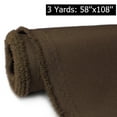 thumbnail image 1 of 3 Yards Waterproof Canvas Fabric 600D Home Decor Fabric 58" Width UV Heat Resistant Heavy Duty Marine Fabric by the Yard, Coffee, 1 of 7