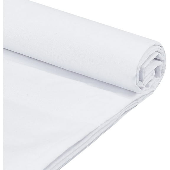 3 Yards White Cotton Fabric 43.3 inch Wide 100% Cotton Fabric by The Yard Embroidery Quilting Muslin Fabric Linen Fabric for Sewing Material Apparel Cloth Crafts