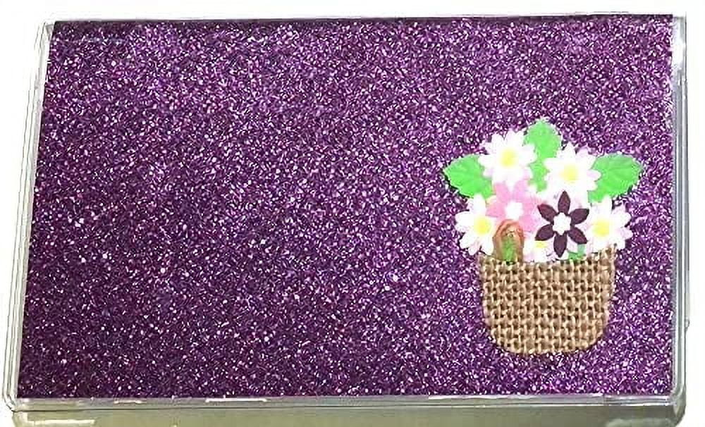 3 Year 2024 2025 2026 Glitter Pocket Calendar Planner with Note Pad
