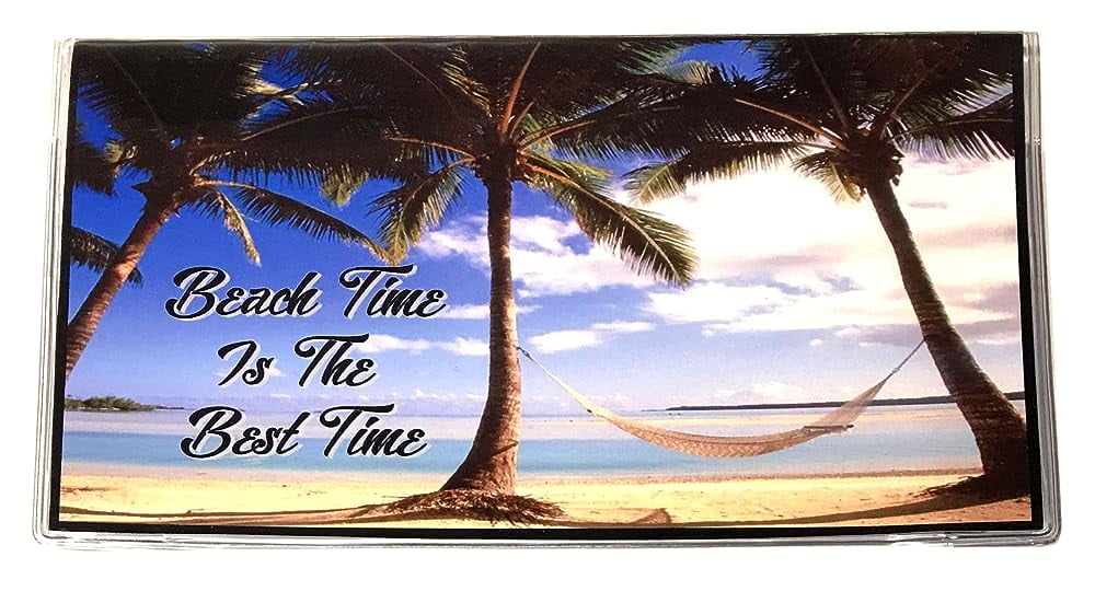 3 Year 2024 2025 2026 Pocket Calendar Planner with Note Pad (Beach