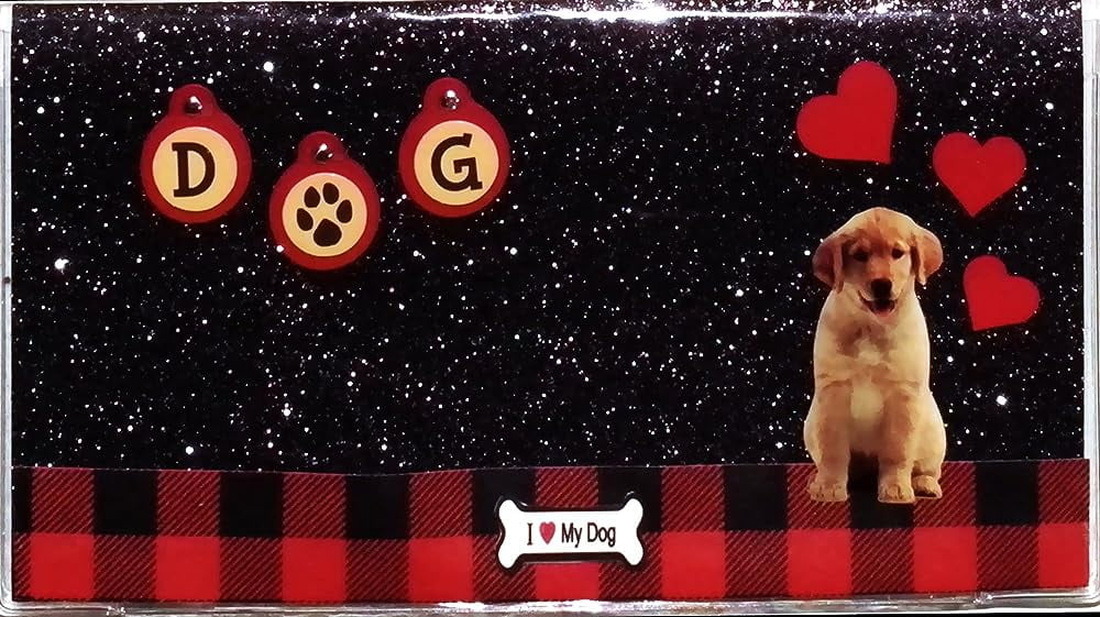 3 Year 2024 2025 2026 Pocket Calendar Planner with Note Pad (Dog Lab