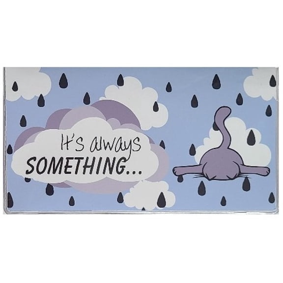 3 Year Always Something Clouds Pocket Calendar 2026-2028 Funny Saying Planner with Note Pad