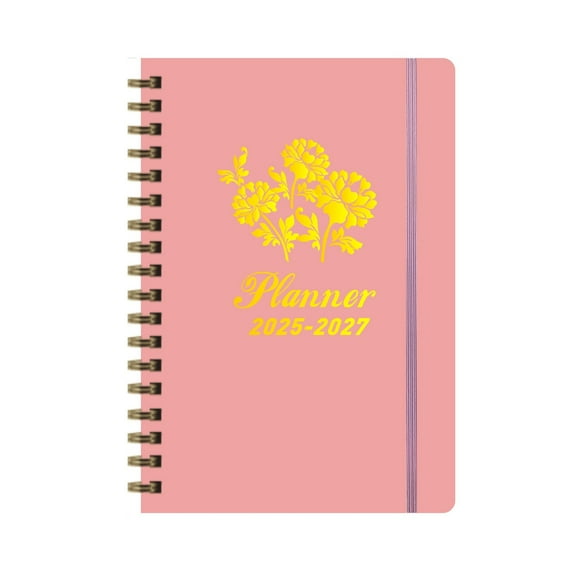 3-Year Bound Monthly Planner Notebook Jan.2025-Dec.2027, 8.5×5.9 Inch With 36 Monthly Pages For Long-term Work Schedule Tracking, Personal Life Planning And Daily Task Record Keeping