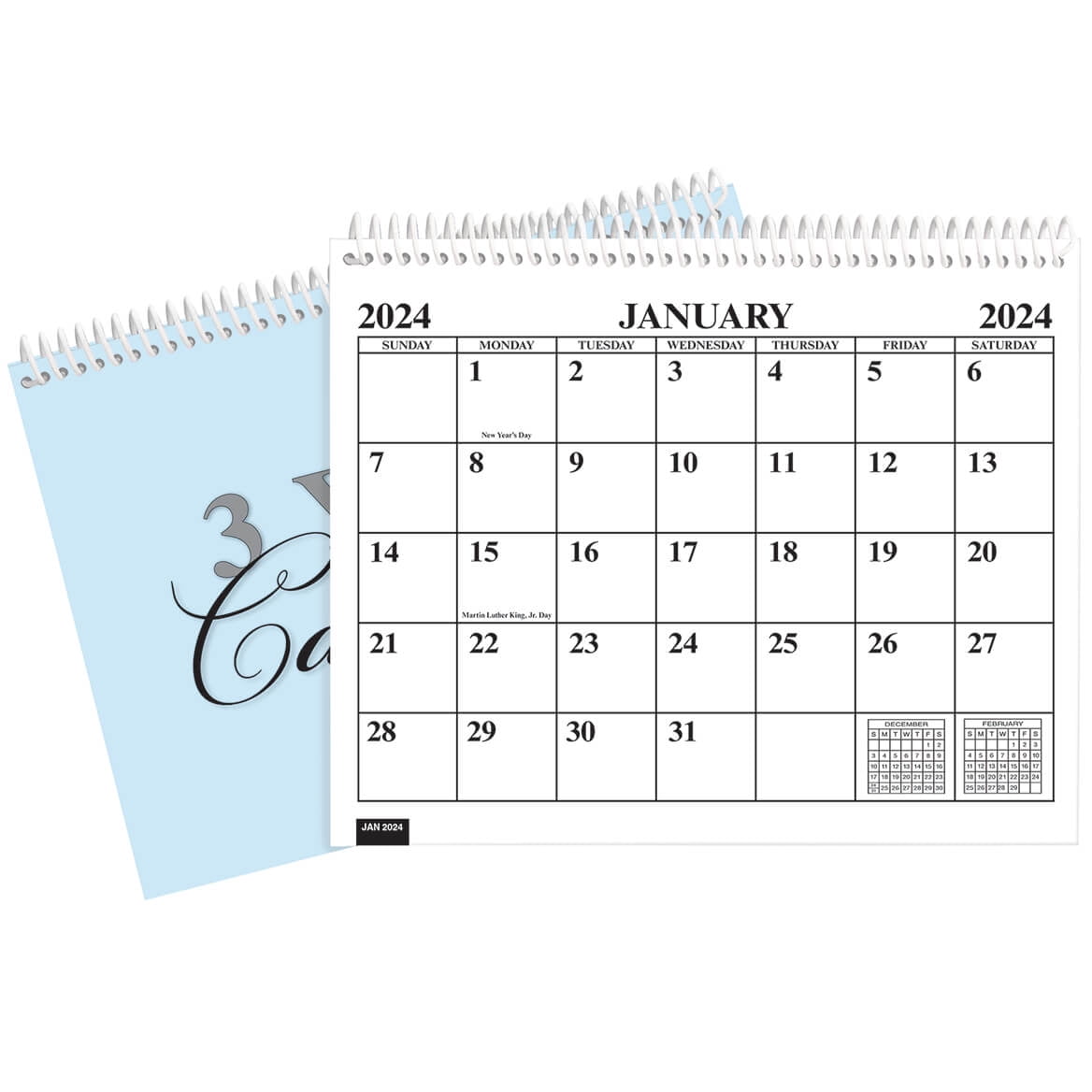 3 Year Memo Calendar Planner, Monthly Schedule Organizer, 8 ½” x 11