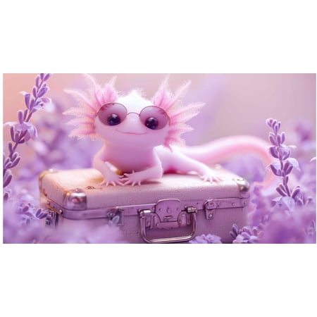 3 Year USA Made Axolotl Diva 2027 2028 2029 Pocket Calendar Planner with Note Pad