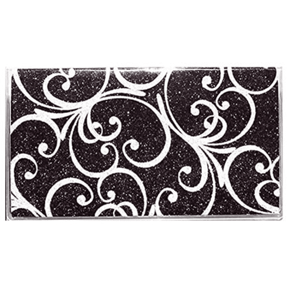 3 Year USA Made Glitter Black Scroll 2026 2027 2028 Pocket Calendar Planner with Note Pad