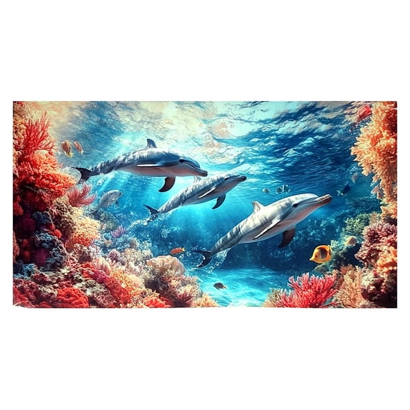 3 Year USA Made Sea Coral Dolphins 2026-2028 Pocket Calendar Planner with Note Pad Ocean
