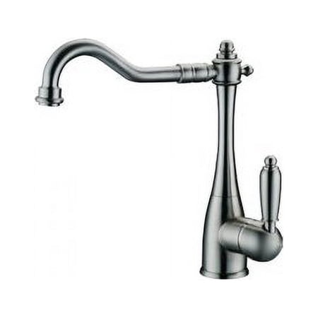 3 Year Warranty Single Handle Nickel Brushed Centerset Kitchen Faucet