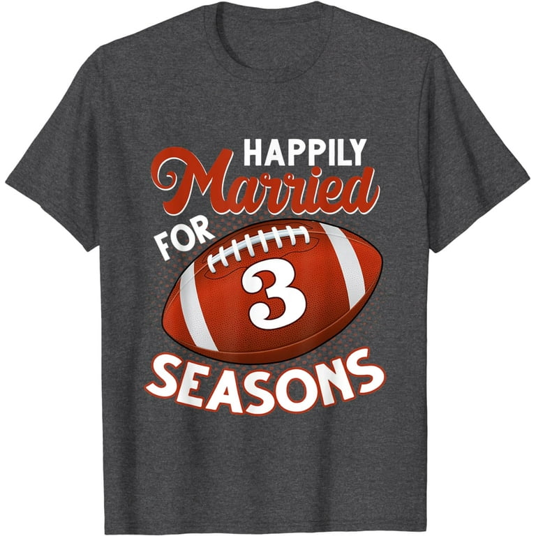 1 Years Wedding Anniversary T-Shirt Football Couple Gift 1 Years Wedding Anniversary T-Shirt Football Couple Gift