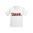 thumbnail image 1 of 3 Years Old Kids Outfit Red Three 2T Shirts 3T Clothes 3 Years Old Baby Boy Outfit Red Three 4T 5T Tshirt Toddler Shirts for 3 Years Old Baby Girl, 1 of 4
