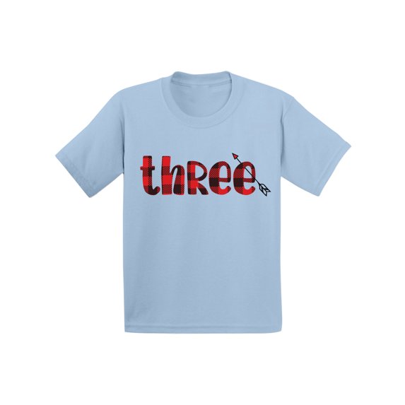 3 Years Old Kids Outfit Red Three 2T Shirts 3T Clothes 3 Years Old Baby Boy Outfit Red Three 4T 5T Tshirt Toddler Shirts for 3 Years Old Baby Girl