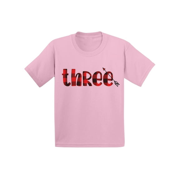 3 Years Old Kids Outfit Red Three 2T Shirts 3T Clothes 3 Years Old Baby Boy Outfit Red Three 4T 5T Tshirt Toddler Shirts for 3 Years Old Baby Girl