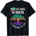 thumbnail image 1 of 3 Years Sober 3 Year Sobriety Anniversary T-Shirt, 1 of 3