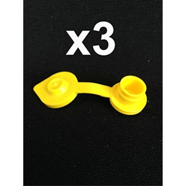 3 Yellow Fuel Gas Can Jug Vent Caps Chilton Brigg Rotopax Gott