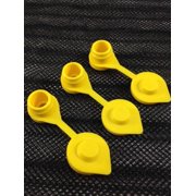 Mr. Yellow Cap Gas Can Vents Yellow Rubber 3 Count