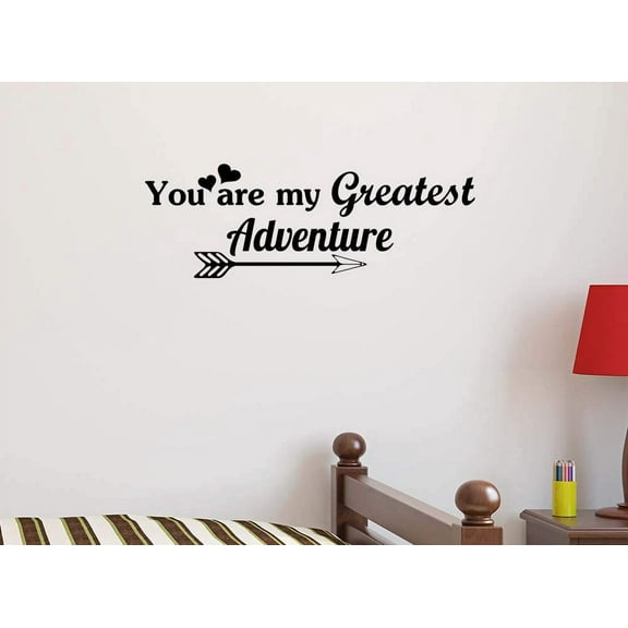 #3 You are My Greatest Adventure 23 x 8 Vinyl Wall Quote Children School Cute Adventure Arrow Sticker Office Decal Teacher Motivational Decor Inspirational