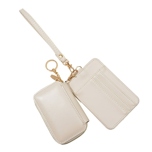 3. Zip-Around Keychain Wristlet for Cards & Detachable Travel Pouches with Sport Wallet Design