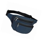 yens fantasybag 3-zipper fanny pack-navy blue fn-03