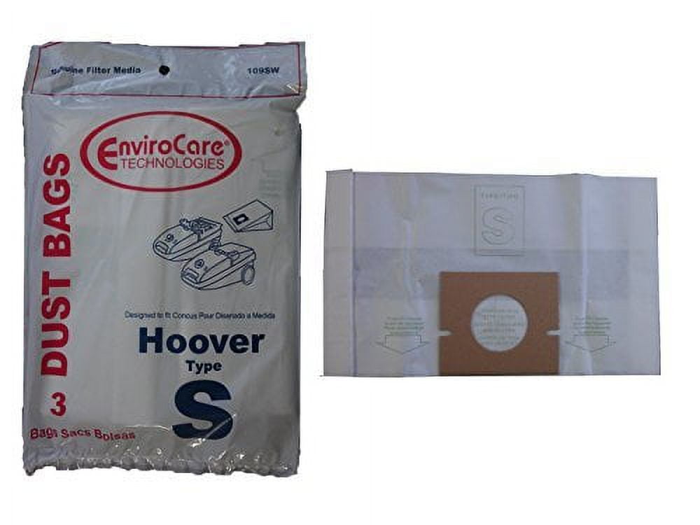 3 bags (1 pkg) Hoover Type S Vacuum Cleaner Bags 43655097, 4010064S