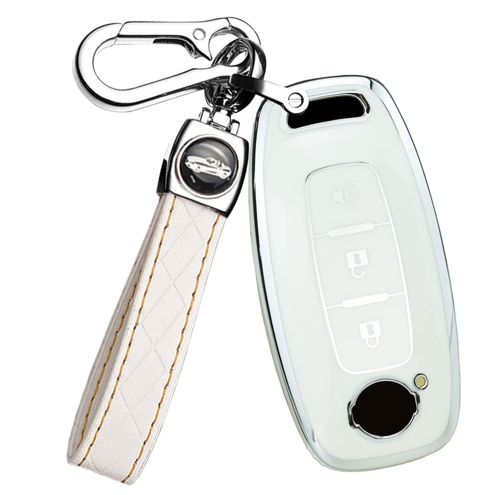 3-button Key Cover Fit for Nissan 2023 Accessories Key Fob Case Soft TPU Key Shell for Pathfinder Kicks X-Trail Rogue