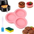 3-cavity silicone mousse & cake mold for egg bites and mini muffin ...