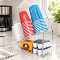 Store Cup Inverted 3-compartment Disposable Cup Holder - And Lid With Storganizerr ...