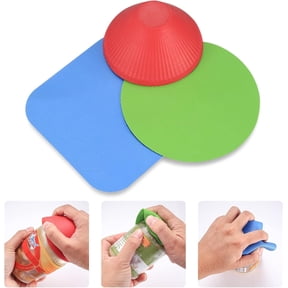 3 count Rubber Jar Opener Gripper Pads, Multi Purpose Jar Bottle Can Gripper Openers , for Seniors Weak Hands, Bottles, as Kitchen Coasters