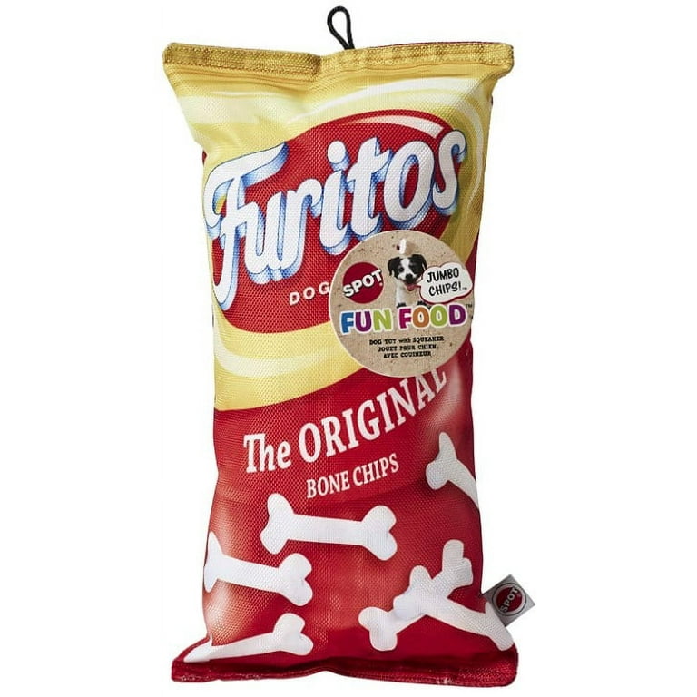 3 count Spot Fun Food Furitos Chips Plush Dog Toy 