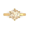 thumbnail image 1 of Solitaire Engagement Ring for Women - 3ct Natural Morganite in 14K Yellow Gold Promise Ring, 1 of 6