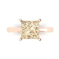 thumbnail image 1 of Solitaire Engagement Ring for Women - 3ct Natural Morganite in 14K Rose Gold Promise Ring, 1 of 5