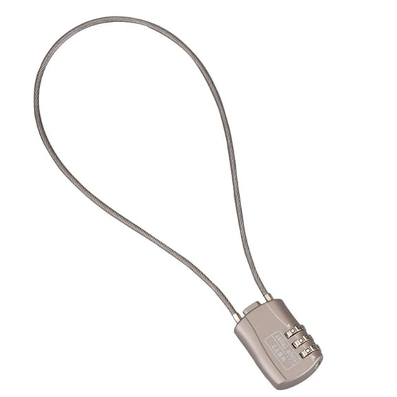 3-digit Password Combination Motorcycle Helmet Chain Anti-theft Cable Lock