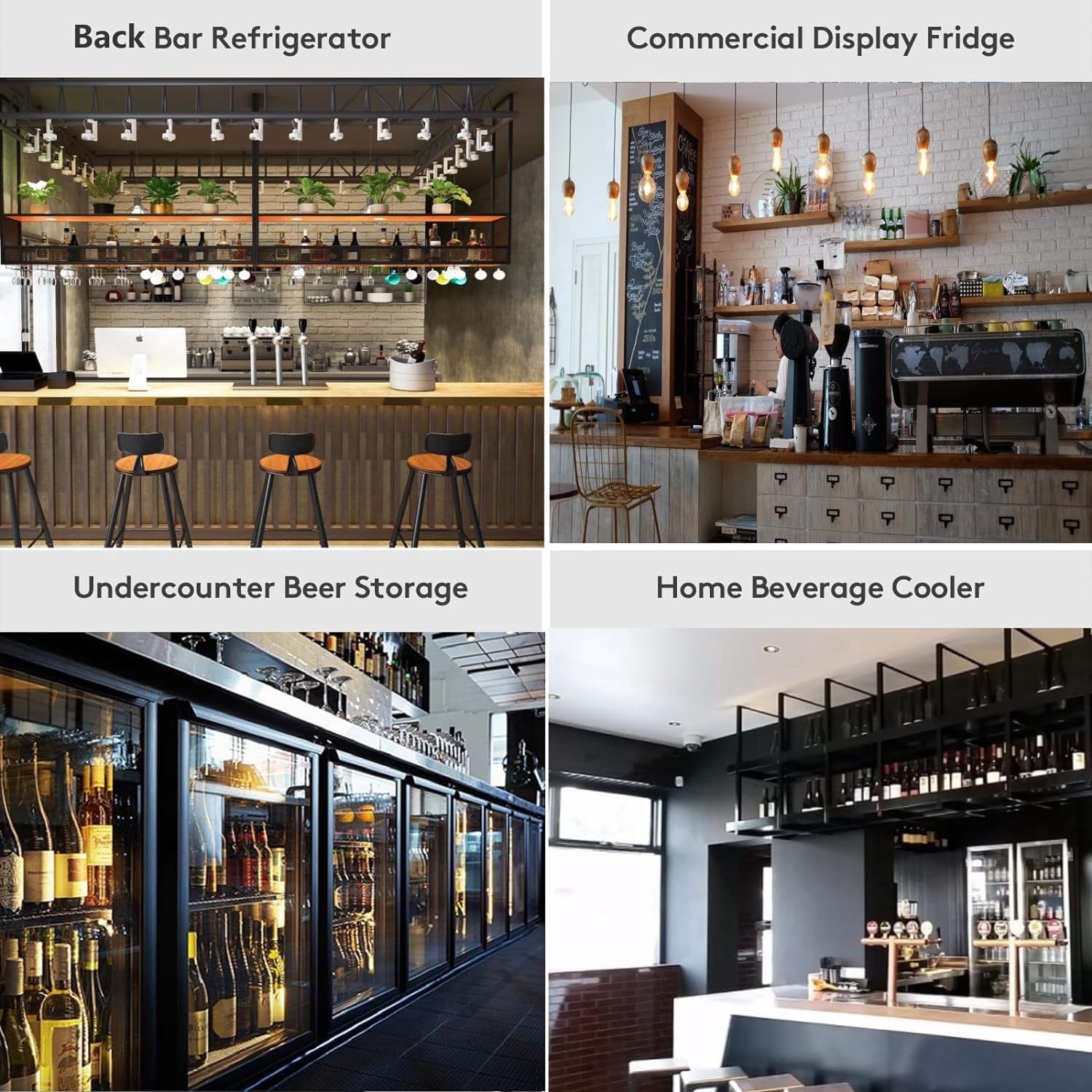 3-door Back Bar Beverage Refrigerator – 11.4 Cu.ft Commercial Counter-height Cooler With Led Display For Beer, Wine & Soda